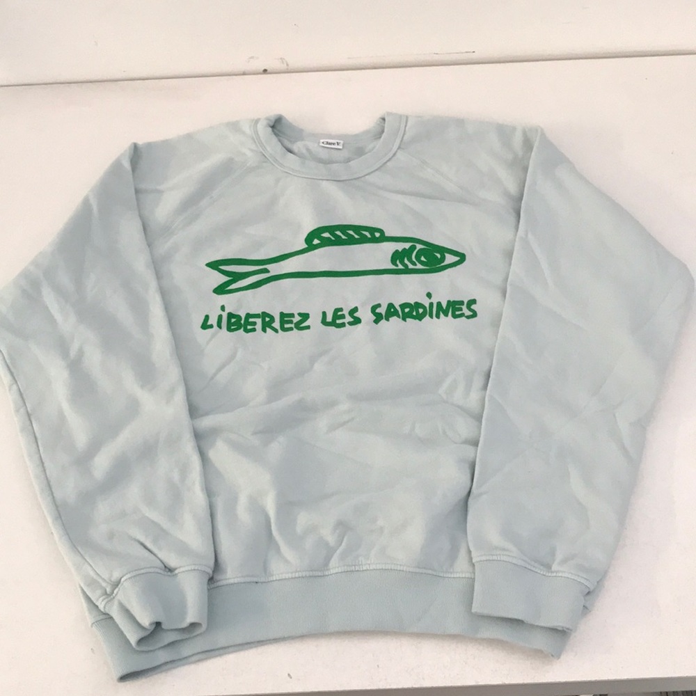 Clare V Liberez Les Sardines Sweatshirt
